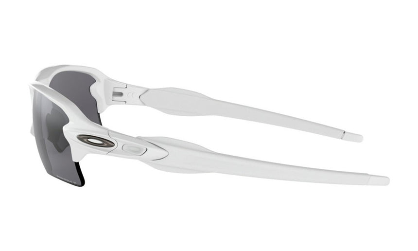 Oakley Flak 2.0 XL Sunglasses - Polished White/White/Prizm Black Polarized