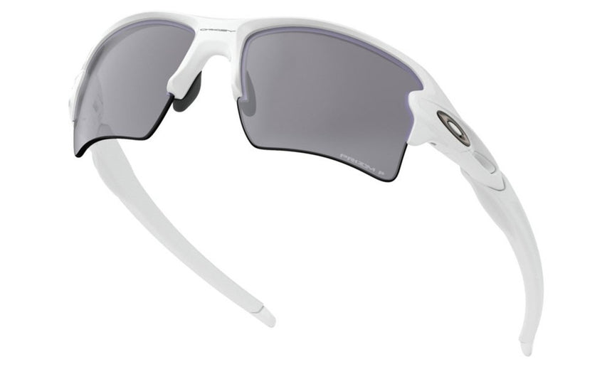 Oakley Flak 2.0 XL Sunglasses - Polished White/White/Prizm Black Polarized
