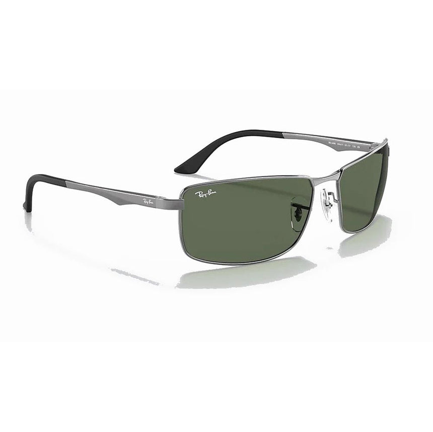Ray-Ban RB3498 - Gunmetal/Green Classic