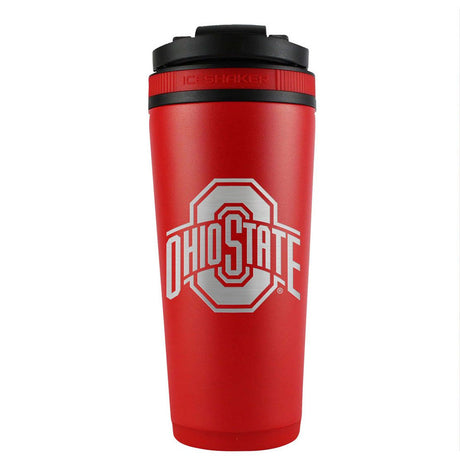 Team Effort NCAA Ohio State Buckeyes Stainless Steel Ice Shaker - 26 oz