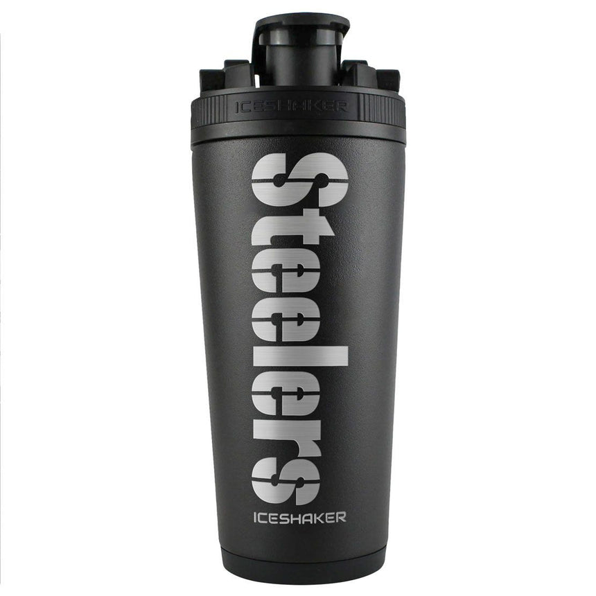 Team Effort NFL Pittsburgh Steelers Stainless Steel Ice Shaker - 26 oz