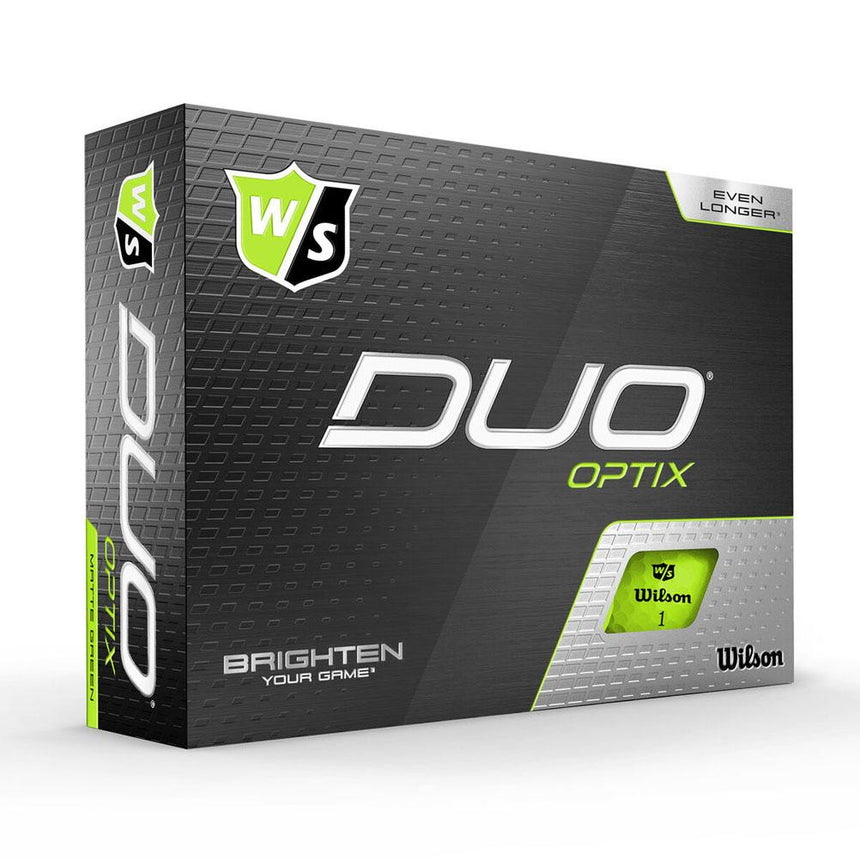 Wilson DUO Optix Golf Balls - Green