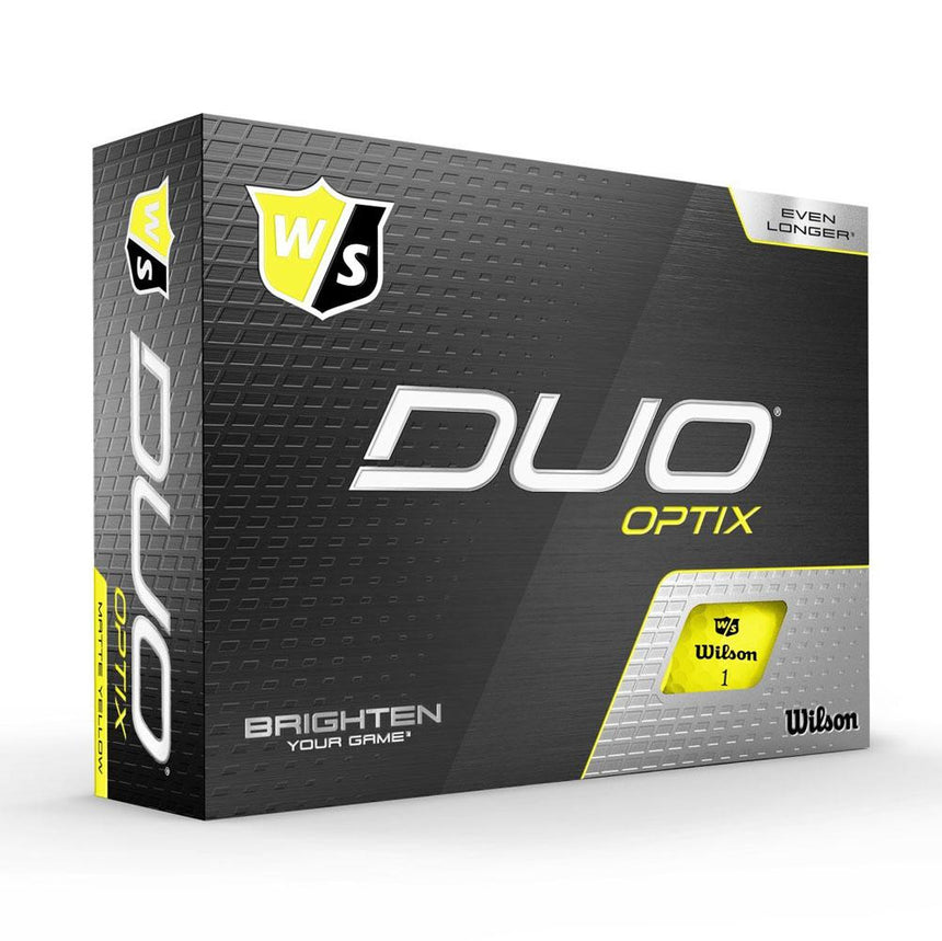 Wilson DUO Optix Golf Balls - Yellow