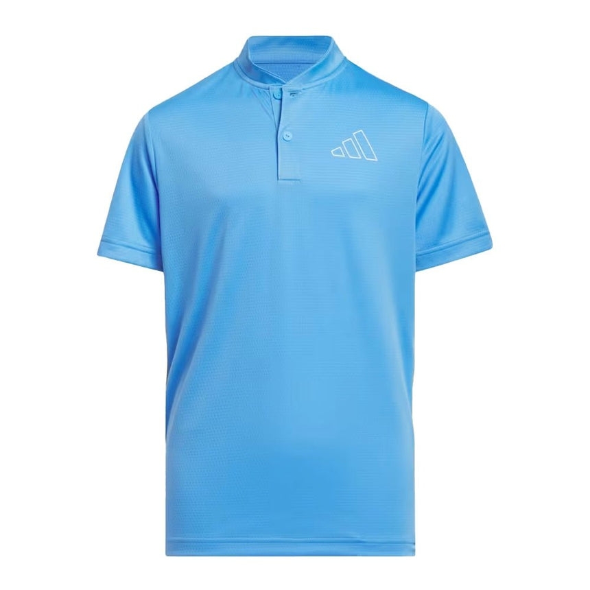 Adidas Heat .RDY Sport Collar Polo Shirt Kids L Blue Burst