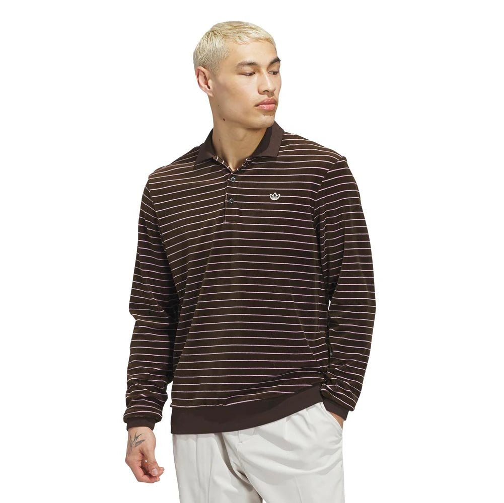 Adidas Originals Velour Long Sleeve Golf Polo – Golf HQ Adidas Originals Velour Long Sleeve Golf Polo – Golf HQ