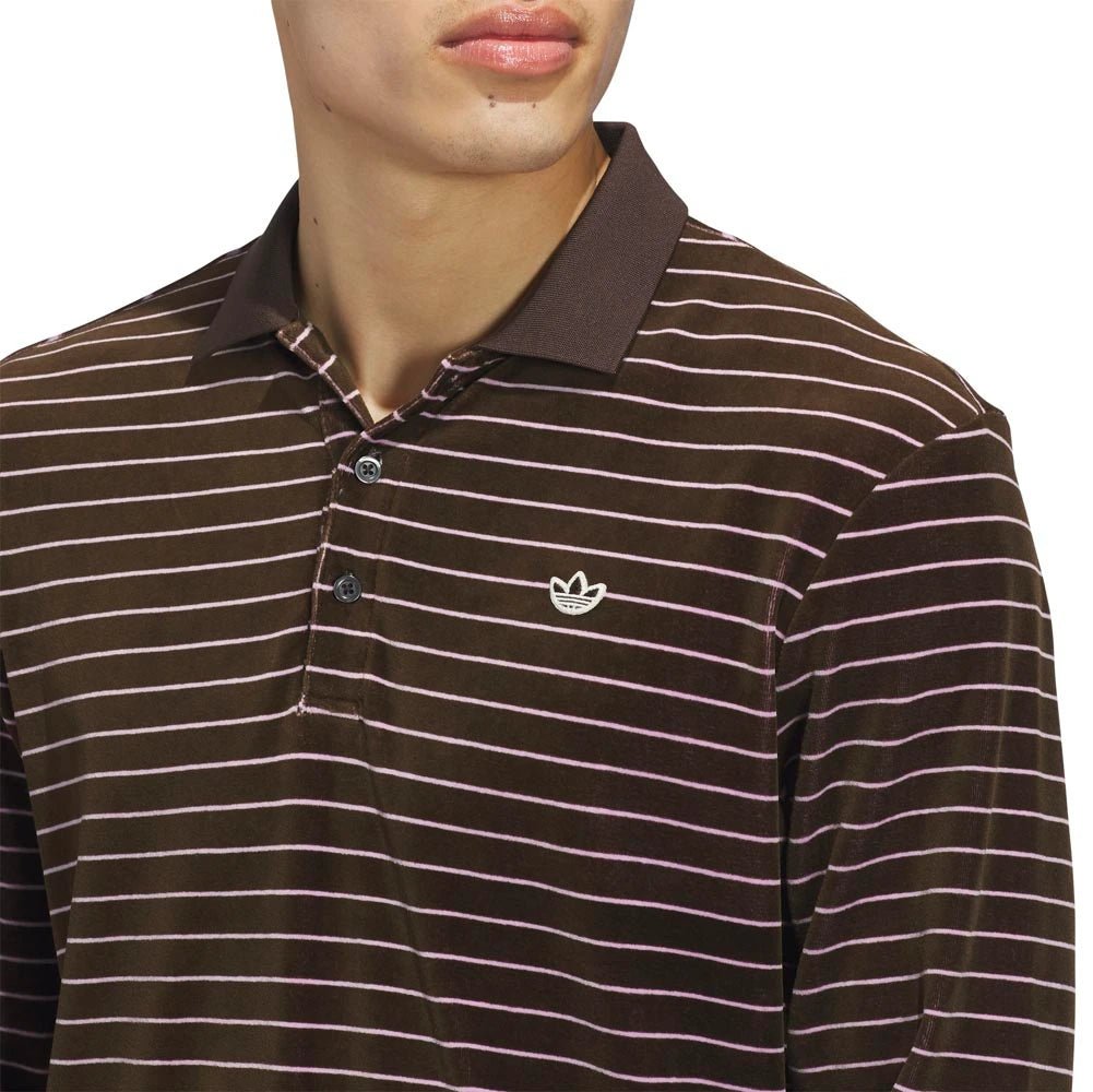 Adidas Originals Velour Long Sleeve Golf Polo – Golf HQ Adidas Originals Velour Long Sleeve Golf Polo – Golf HQ