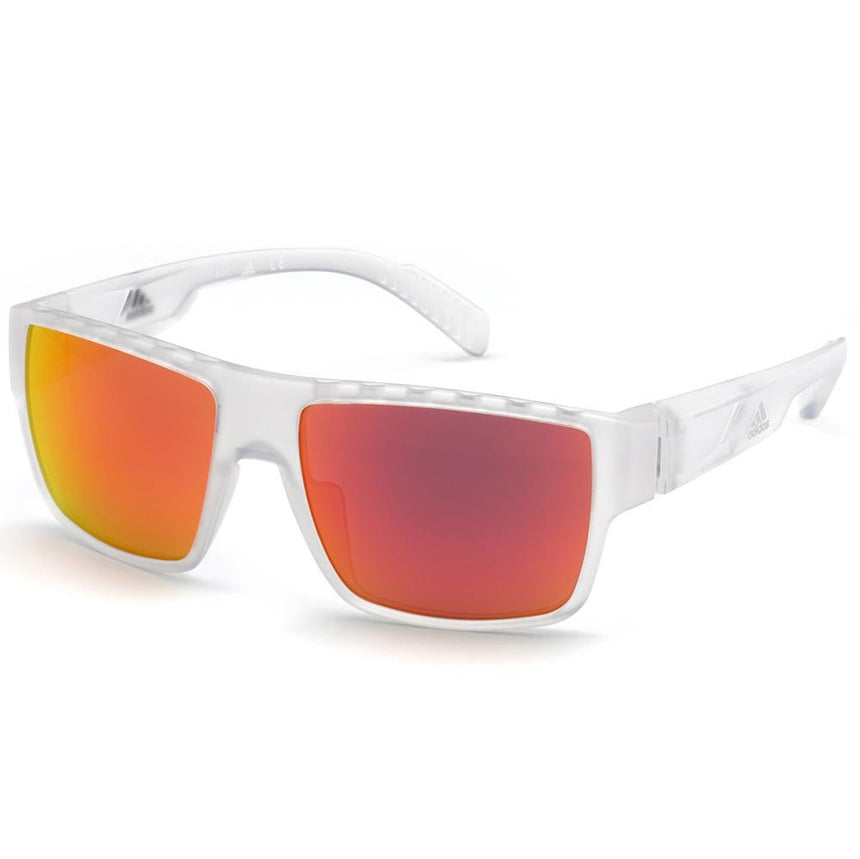 Adidas Sport SP0006 Sunglasses - Crystal/Smoke Orange Mirror