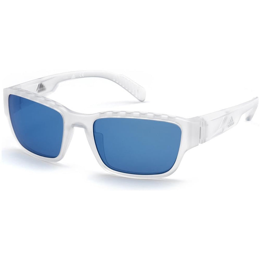 Adidas Sport SP0007 Sunglasses - Crystal/Blue Mirror