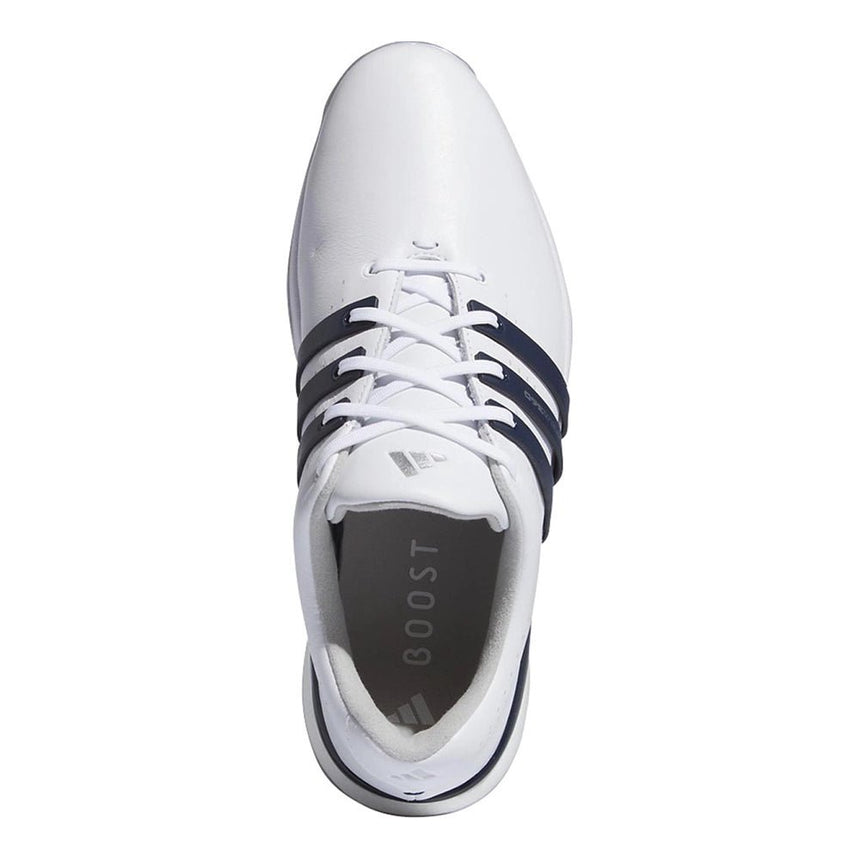 White Collegiate Navy Silver