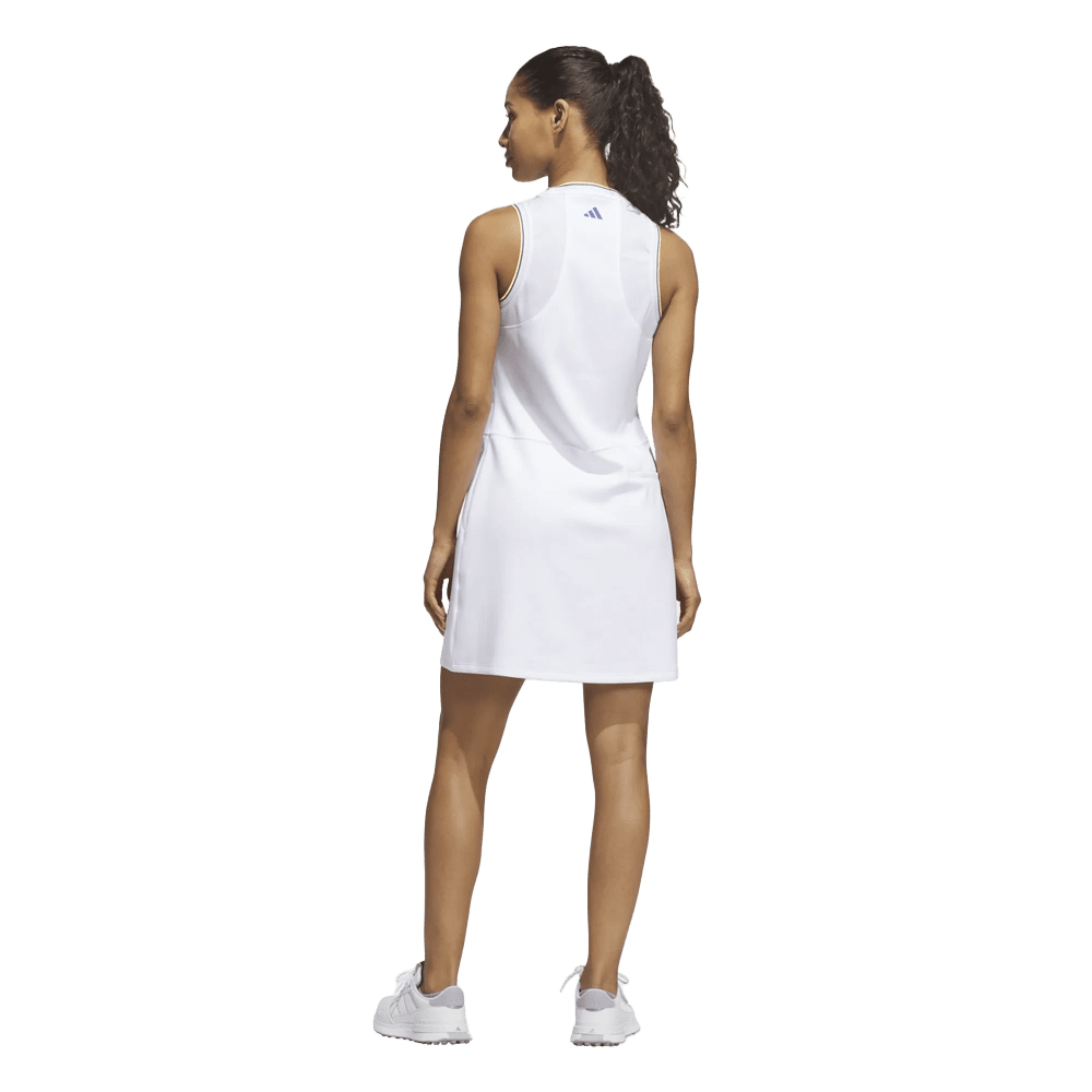 white adidas dress Women's Tennis Climacool Y Dress, Small, Whether youre heading out to catch a soccer match or celebrating a special occasion adidas Kit Small Logo Rib