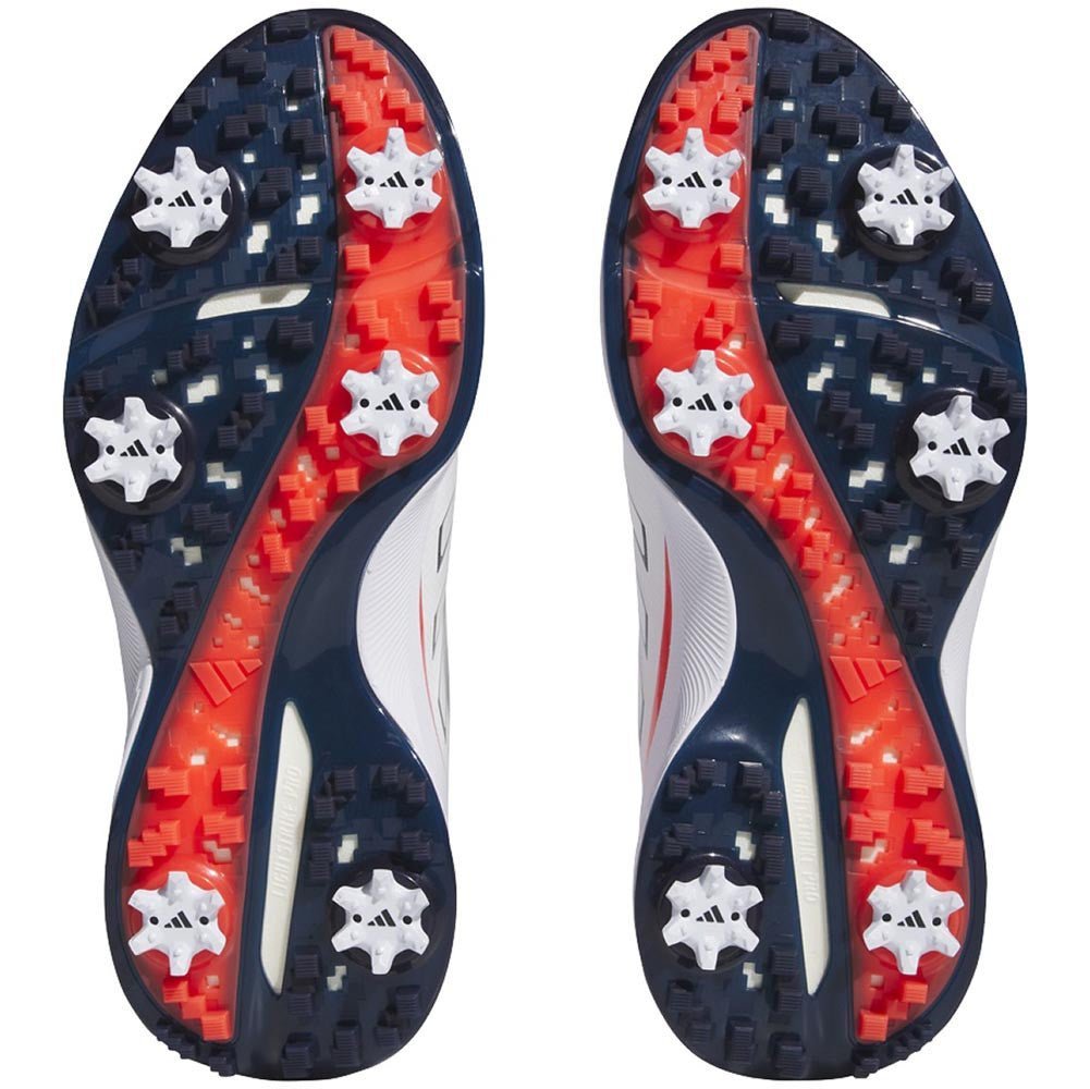 White Collegiate Navy Bright Red