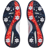 White Collegiate Navy Bright Red