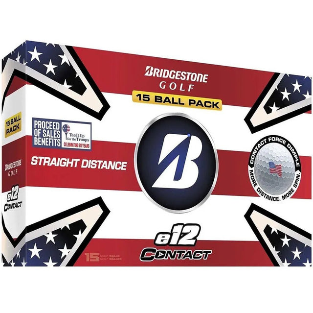 Bridgestone e12 Contact Patriot Golf Balls - 15 Pack