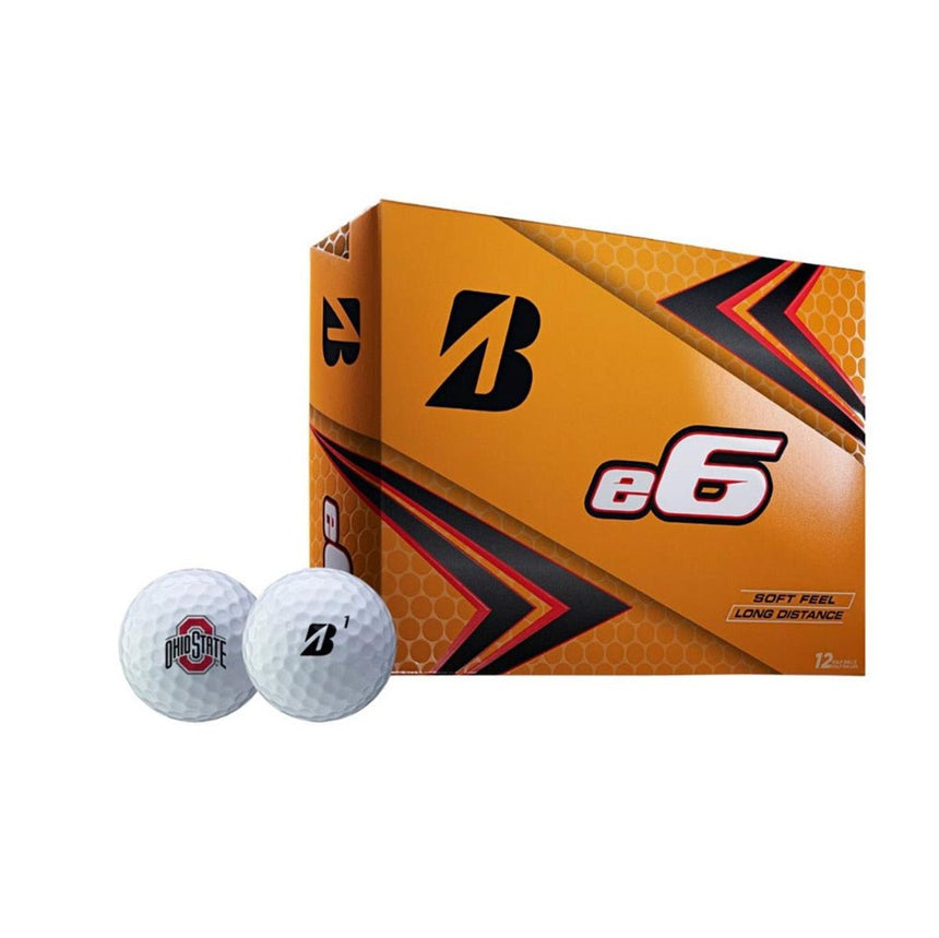 Bridgestone e6 NCAA Golf Balls - Ohio State Univeristy