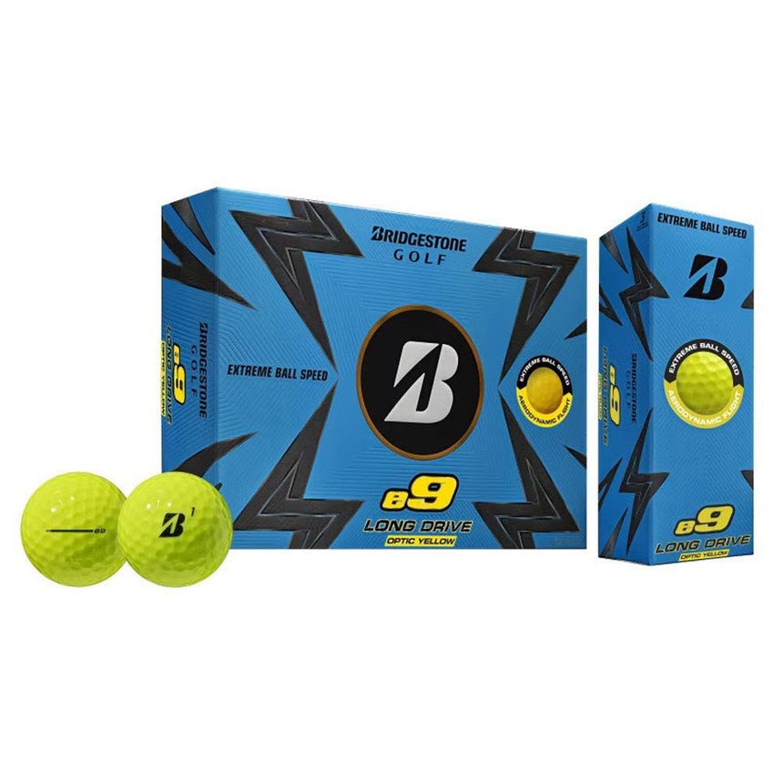 Bridgestone e9 Long Drive Golf Balls - Yellow - 2023