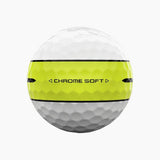 Callaway Chrome Soft 360 Stripe Golf Balls - Yellow