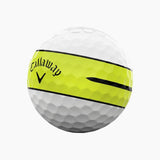 Callaway Chrome Soft 360 Stripe Golf Balls - Yellow