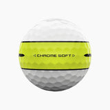 Callaway Chrome Soft 360 Stripe Golf Balls - Yellow