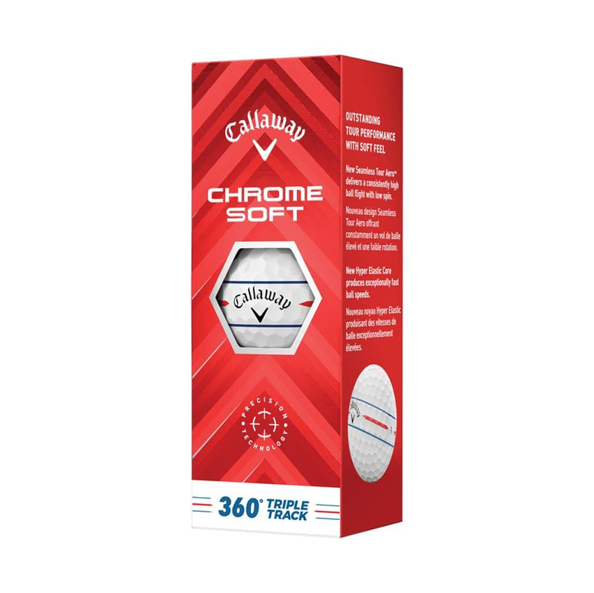 Callaway Chrome Soft 360 Triple Track Golf Balls - 2024