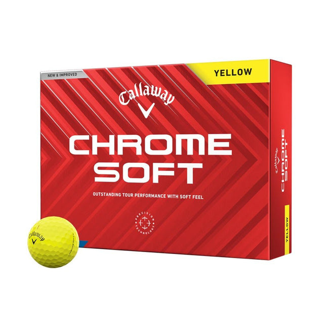 Callaway Chrome Soft Golf Balls - Yellow - 2024