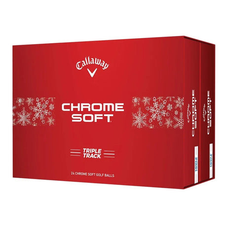 Callaway Chrome Soft Triple Track Golf Balls - 2024 - Holiday Double Dozen