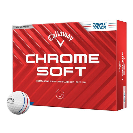 Callaway Chrome Soft Triple Track Golf Balls - 2024 - Holiday Double Dozen