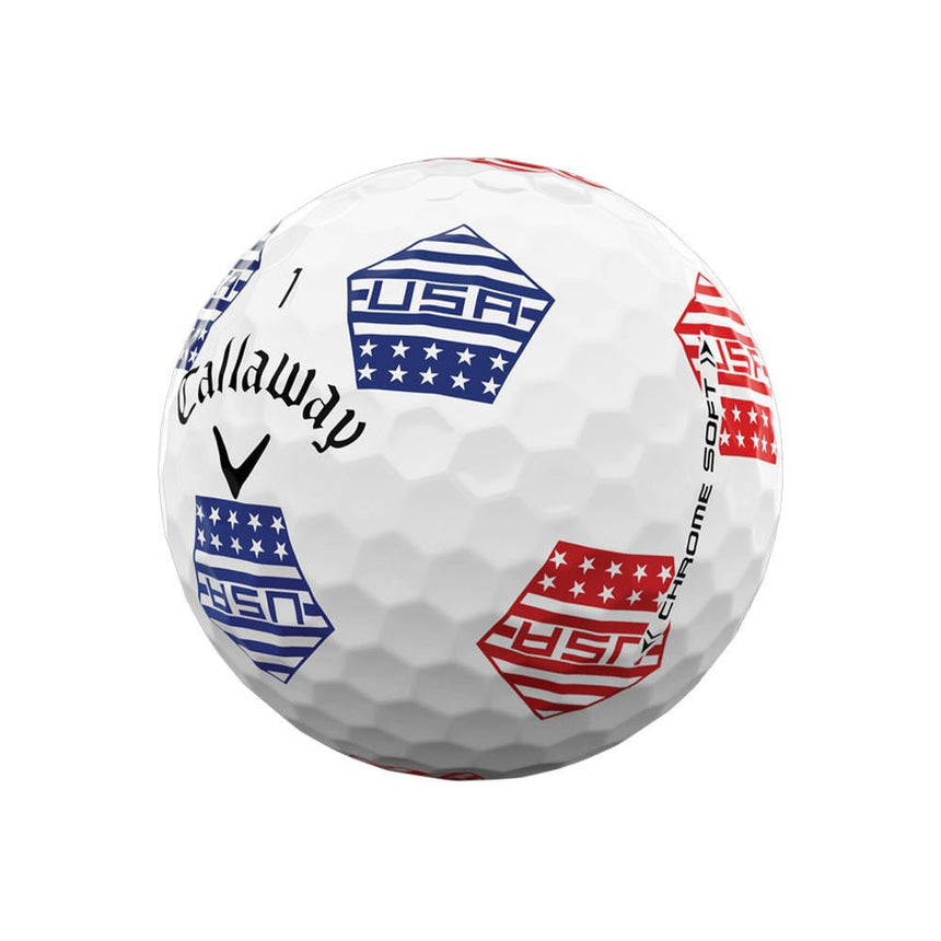 Callaway Chrome Soft Truvis USA Golf Balls - 2022