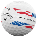 Callaway Chrome Soft 360 Stripe Golf Balls - USA