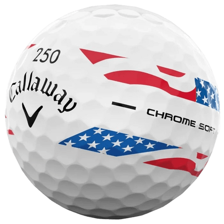 Callaway Chrome Soft 360 Stripe Golf Balls - USA