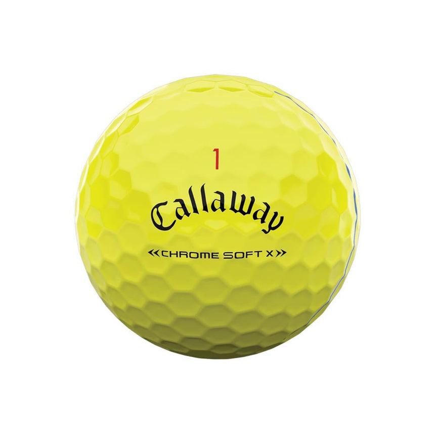 Callaway Chrome Soft X Triple Track Golf Balls - Yelow - 2022