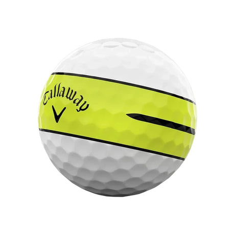 Callaway Chrome Tour 360 Stripe Golf Balls - Yellow