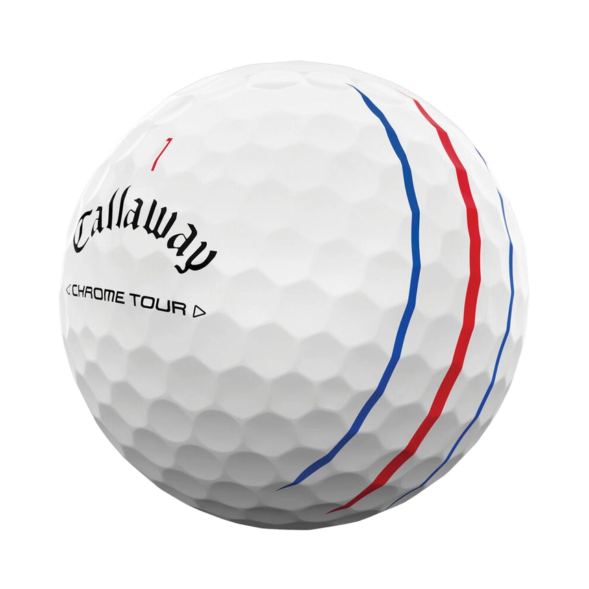 Callaway Chrome Tour Triple Track Golf Balls - 2024 - Holiday Double Dozen