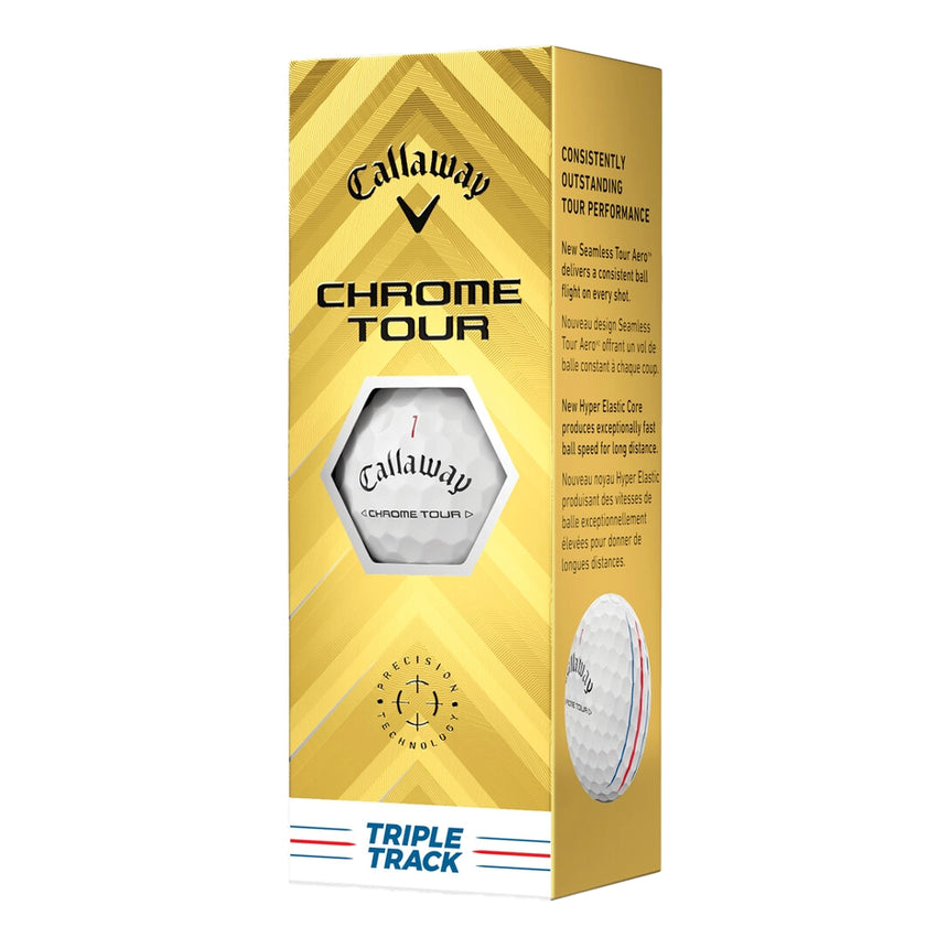 Callaway Chrome Tour Triple Track Golf Balls - 2024 - Holiday Double Dozen