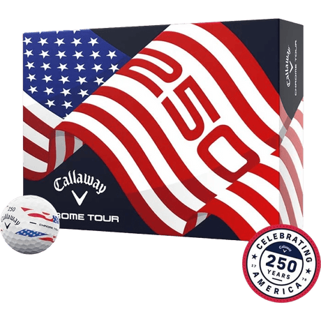 Callaway Chrome Tour 360 Stripe Golf Balls - USA