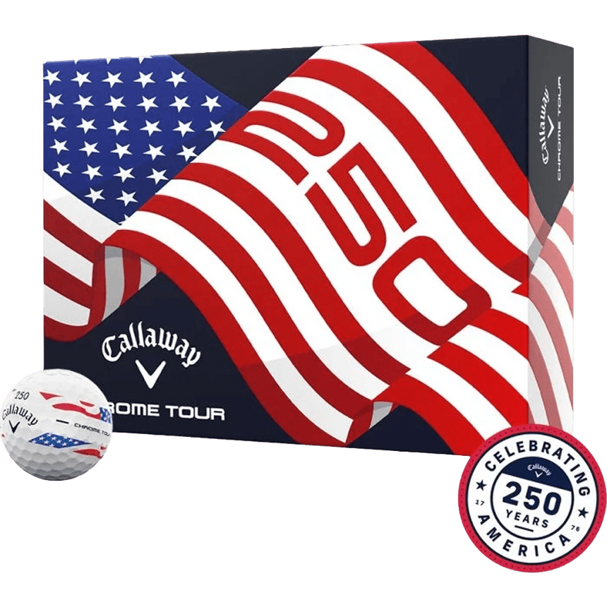 Callaway Chrome Tour 360 Stripe Golf Balls - USA