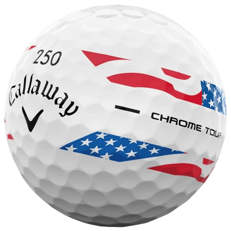 Callaway Chrome Tour 360 Stripe Golf Balls - USA