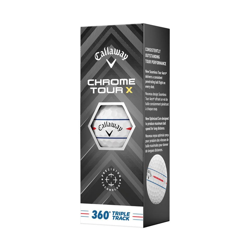 Callaway Chrome Tour X 360 Triple Track Golf Balls - 2024