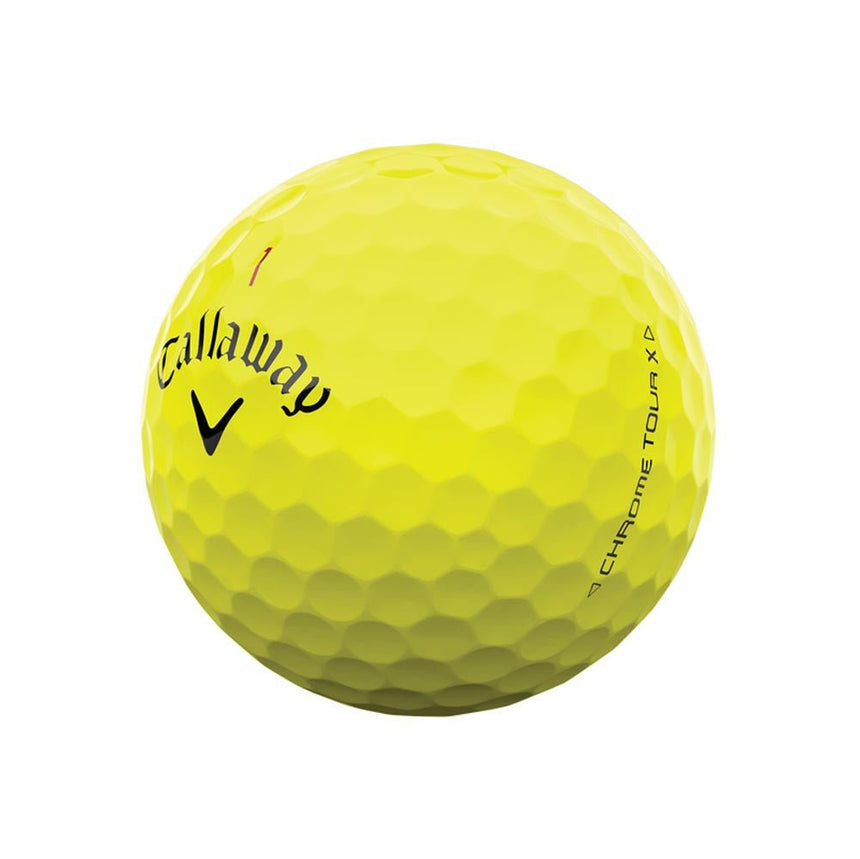 Callaway Chrome Tour X Golf Balls - Yellow - 2024