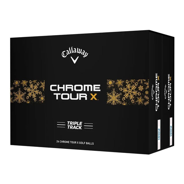 Callaway Chrome Tour X Triple Track Golf Balls - 2024 - Holiday Double Dozen