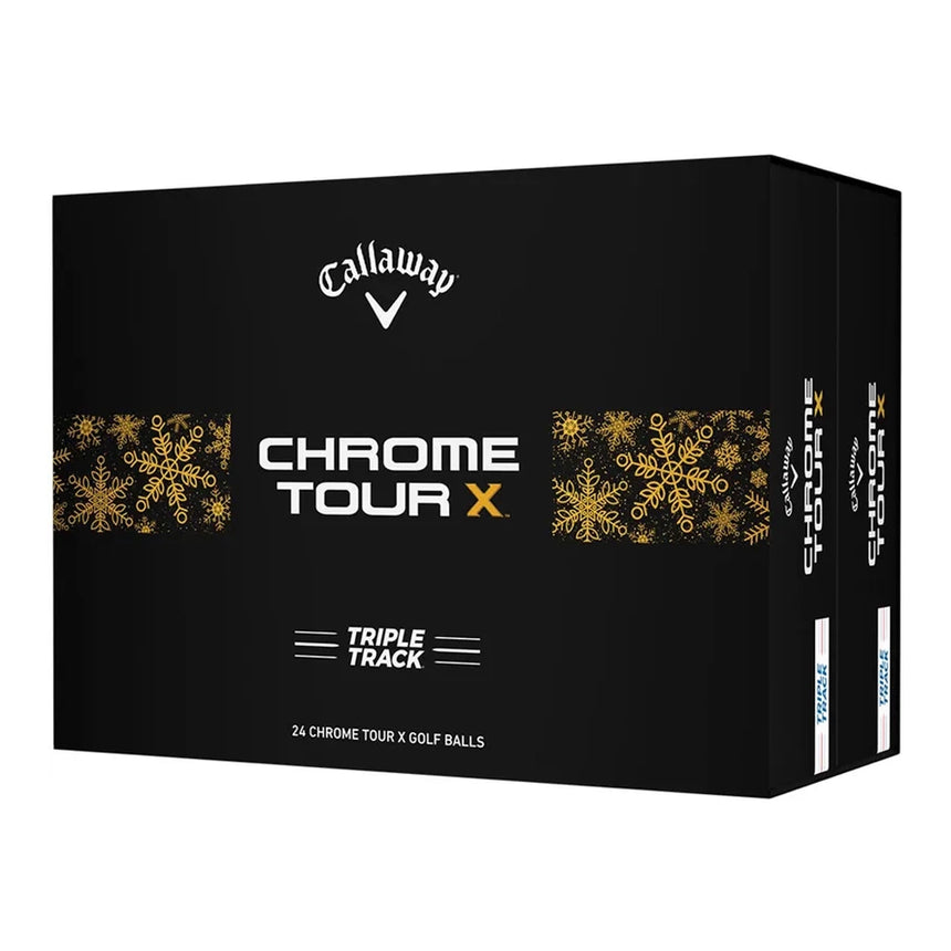 Callaway Chrome Tour X Triple Track Golf Balls - 2024 - Holiday Double Dozen