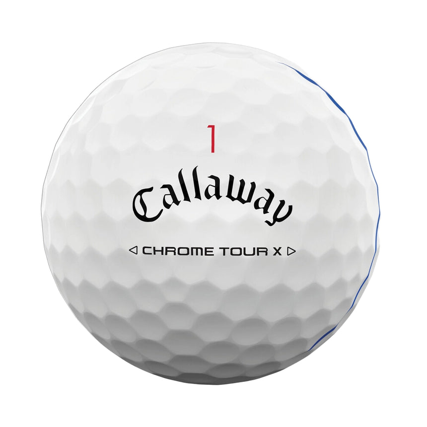 Callaway Chrome Tour X Triple Track Golf Balls - 2024 - Holiday Double Dozen