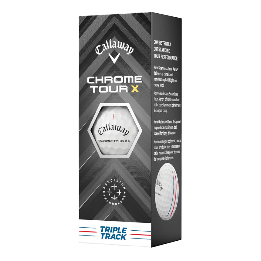 Callaway Chrome Tour X Triple Track Golf Balls - 2024 - Holiday Double Dozen