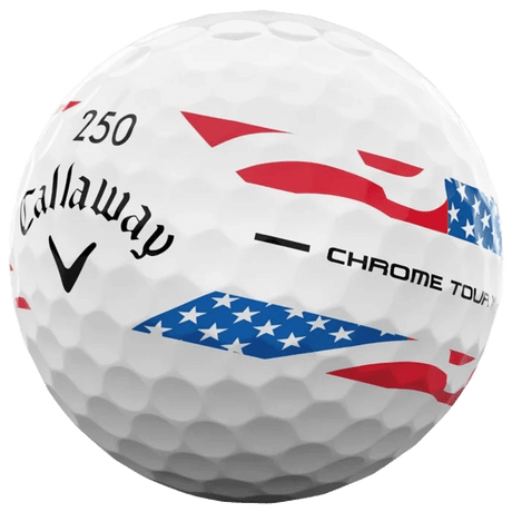 Callaway Chrome Tour X 360 Stripe Golf Balls - USA