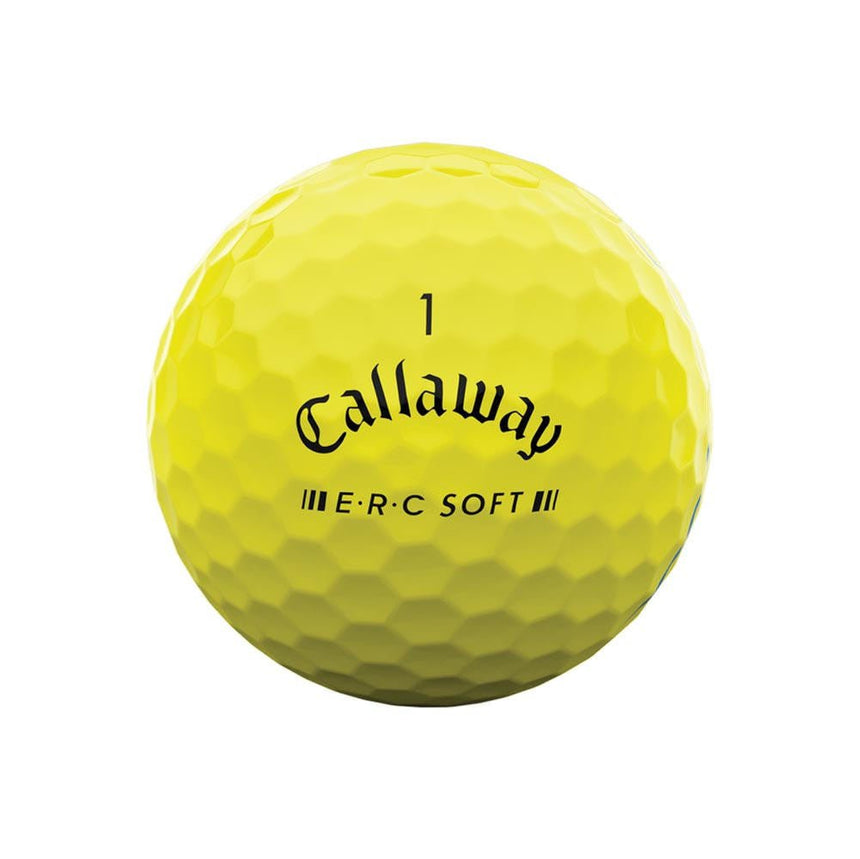 Callaway ERC Soft Triple Track Golf Balls - Yellow - 2023