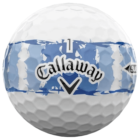 Callaway Supersoft Distressed Stripe Golf Balls - Blue