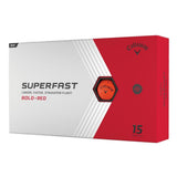 Callaway Superfast Golf Balls - Bold Red - 15 Pack