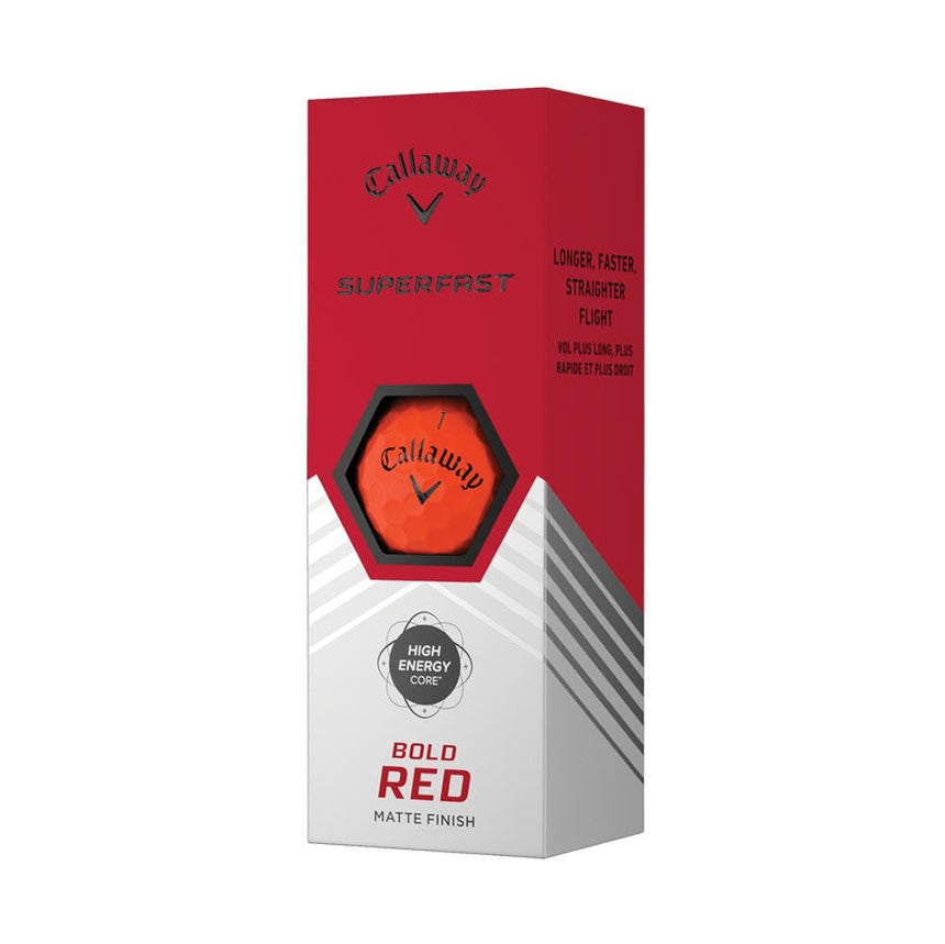 Callaway Superfast Golf Balls - Bold Red - 15 Pack