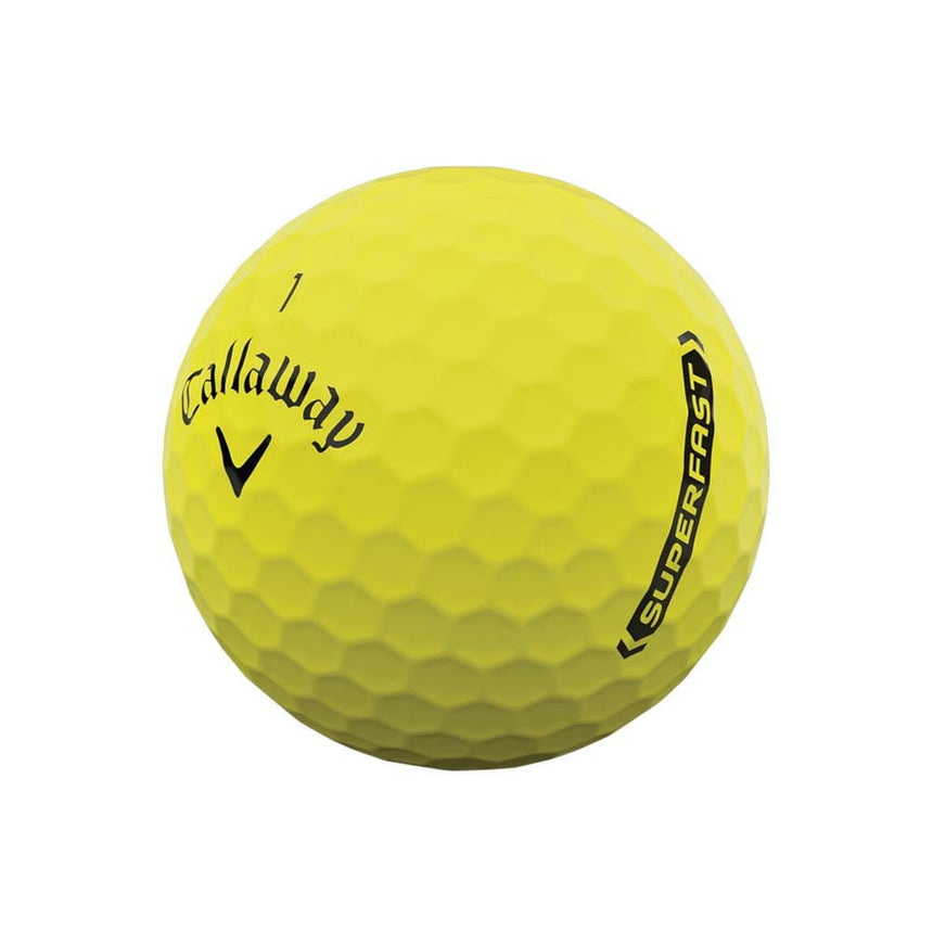 Callaway Superfast Golf Balls - Bold Yellow - 15 Pack