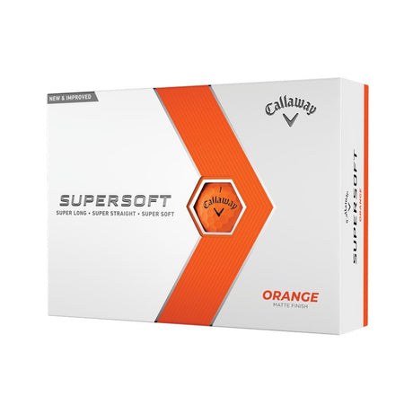 Callaway Supersoft Golf Balls - Matte Orange - 2023