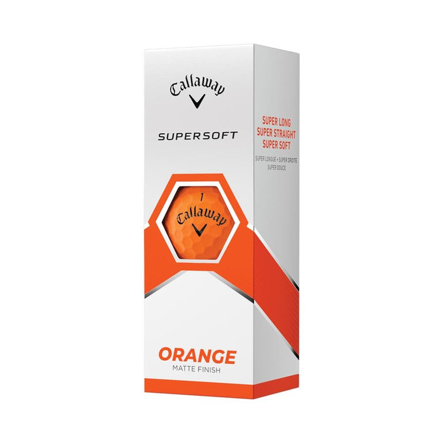 Callaway Supersoft Golf Balls - Matte Orange - 2023